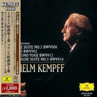 Deutsche Grammophon Japan Kempff 1000 : Kempff - Bach English Suite No. 3, French Suite No. 5